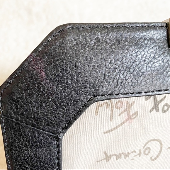 Foley + Corinna Plated Mini Leather Chain Crocodile Small Crossbody Bag Black - Picture 9 of 16